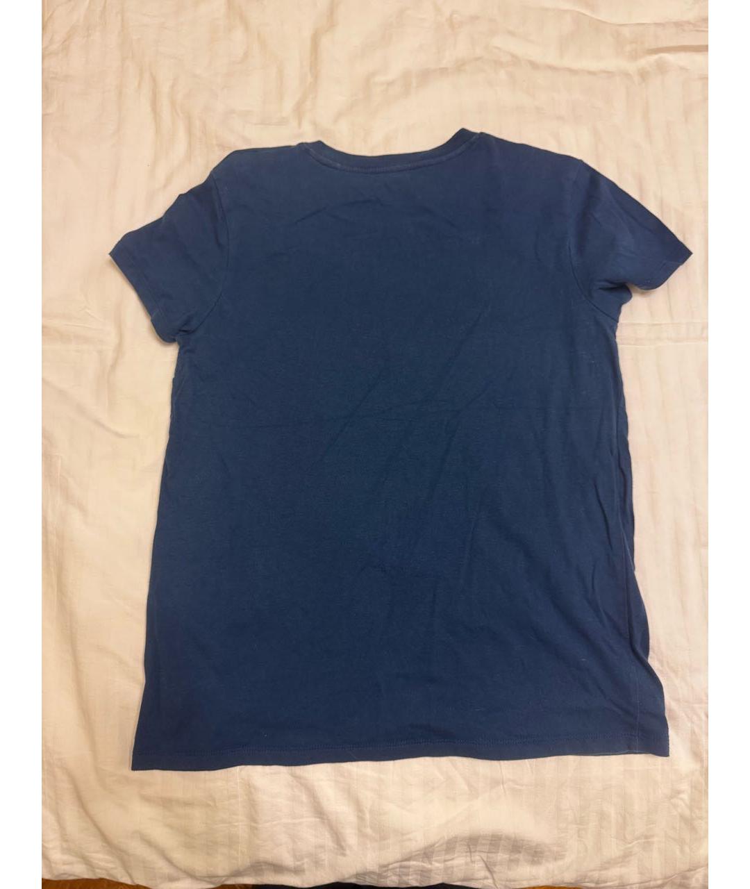 LEVI'S Синяя хлопко-эластановая футболка, фото 3