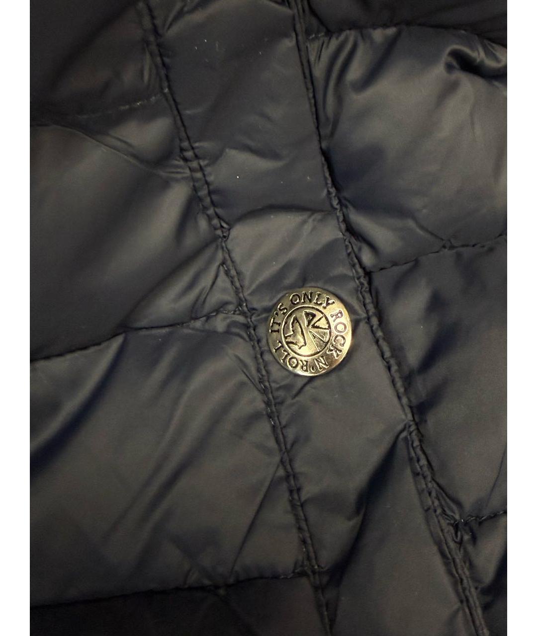 JOHN RICHMOND Темно-синий полиамидовый пуховик, фото 3