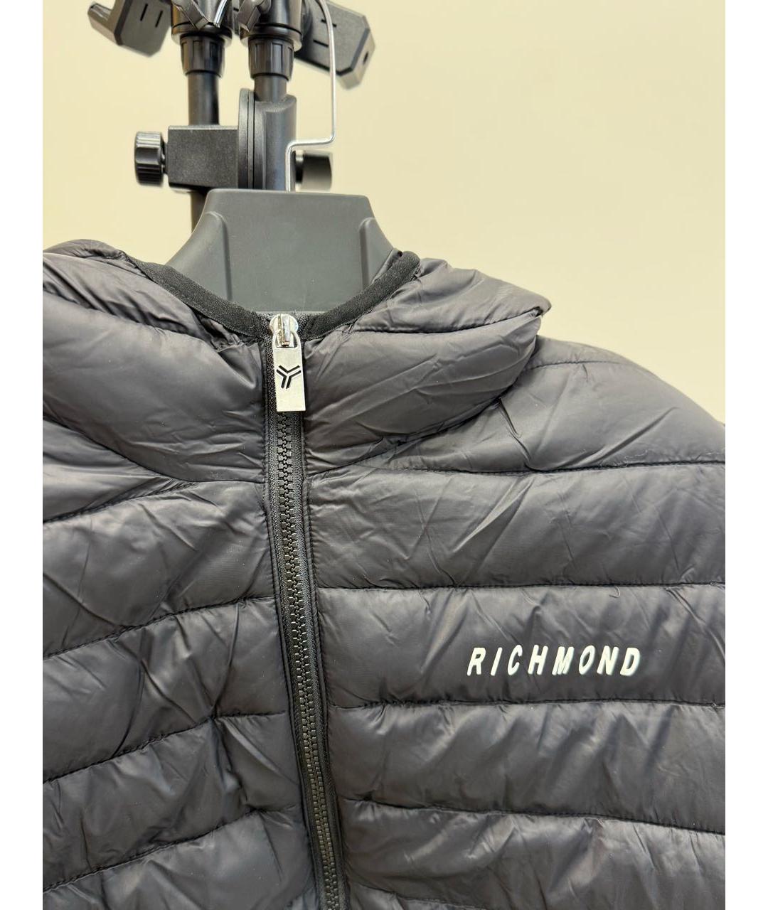 JOHN RICHMOND Черная полиамидовая куртка, фото 3