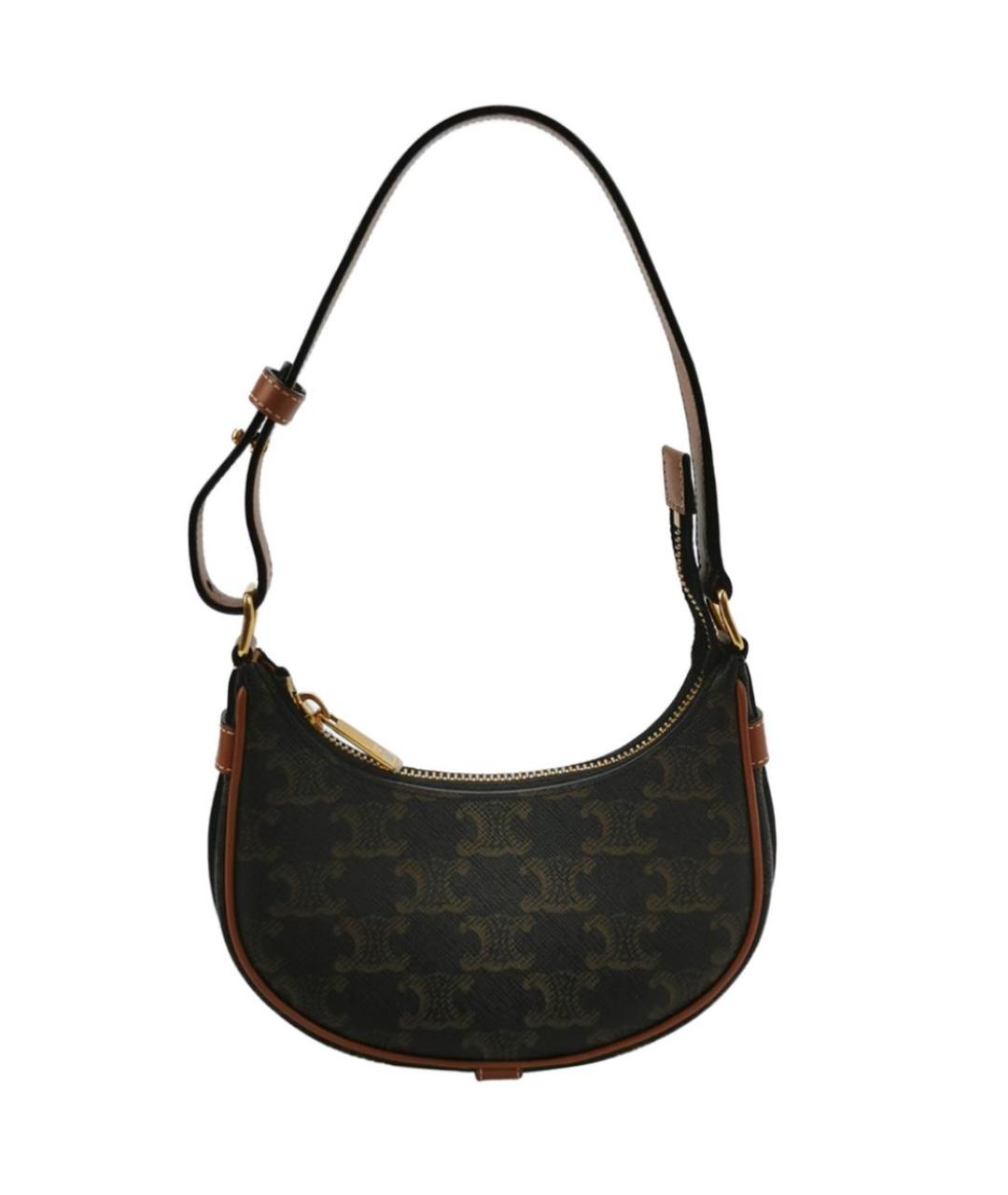 CELINE Кожаная сумка с короткими ручками, фото 5