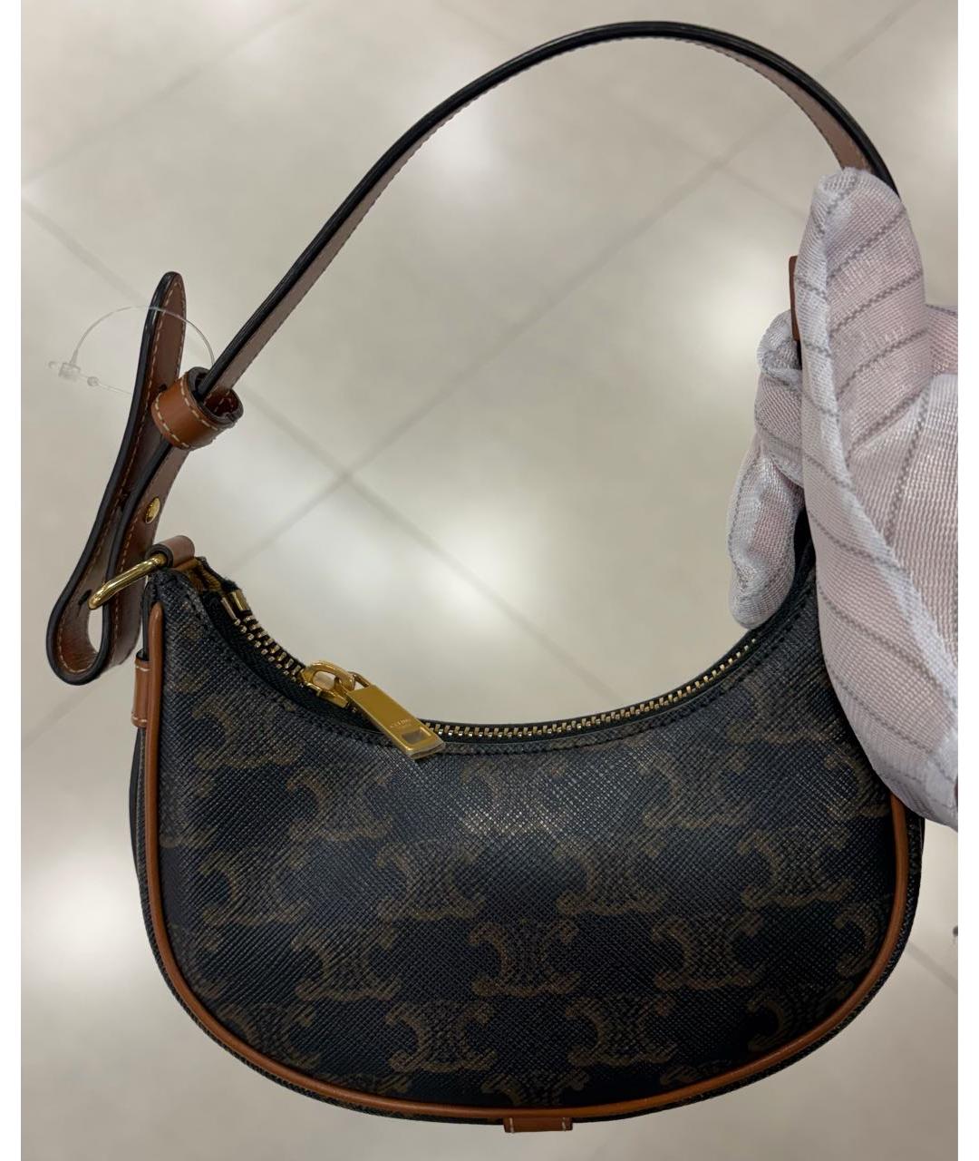 CELINE Кожаная сумка с короткими ручками, фото 2