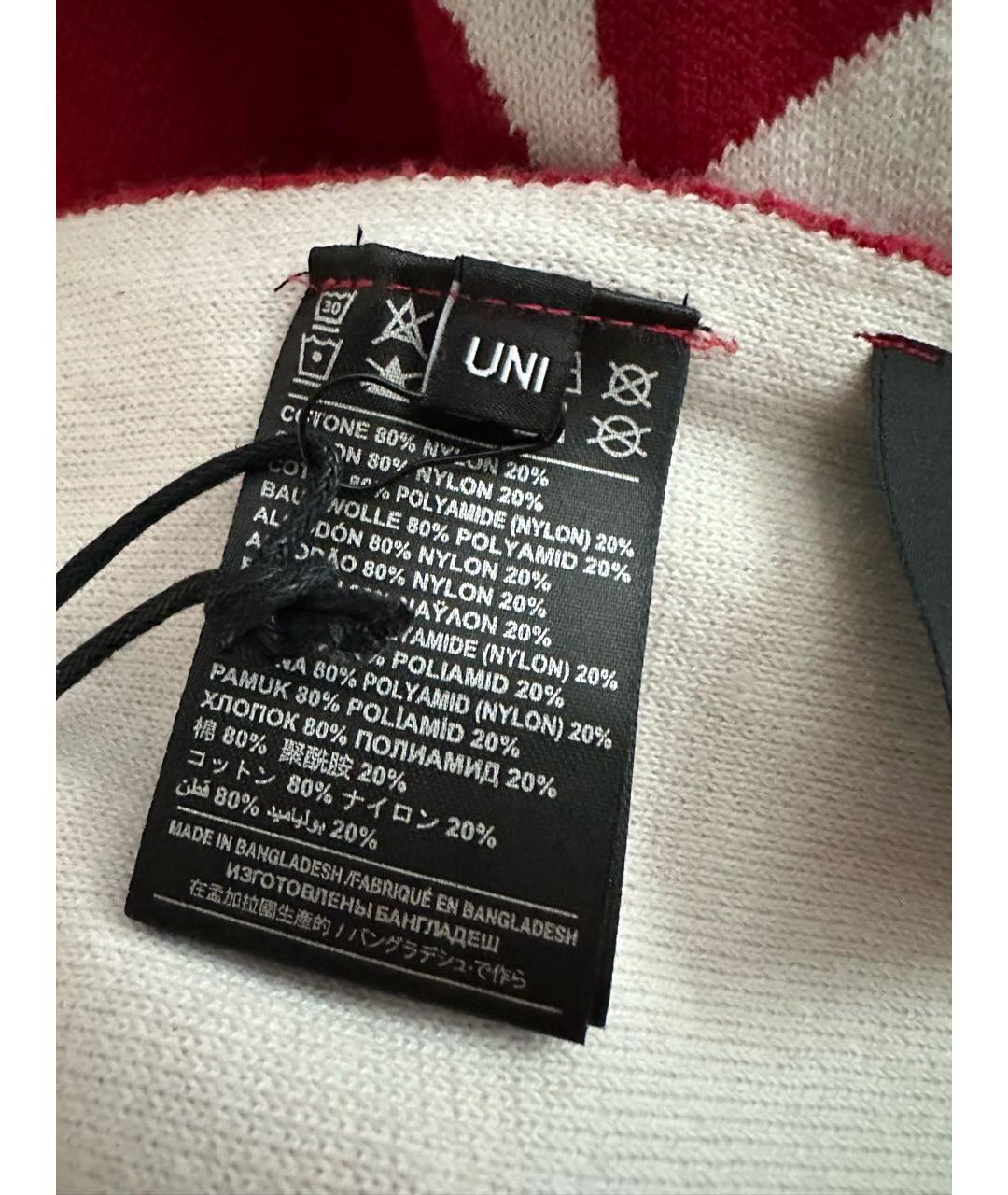 JOHN RICHMOND Красный хлопковый шарф, фото 4