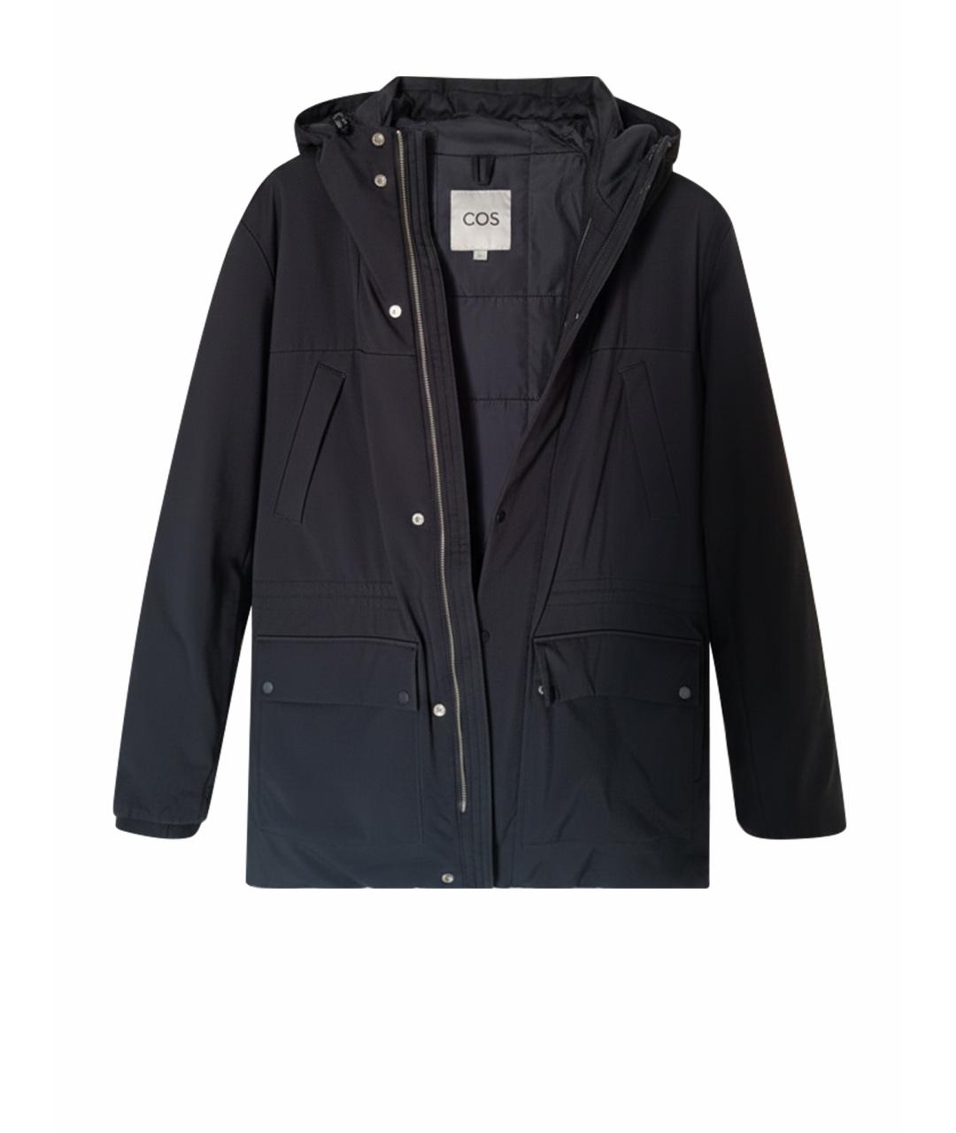 COS Черный полиэстеровый пуховик, фото 1