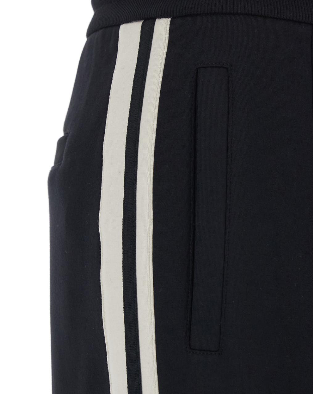 'S MAX MARA Черные хлопковые прямые брюки, фото 3