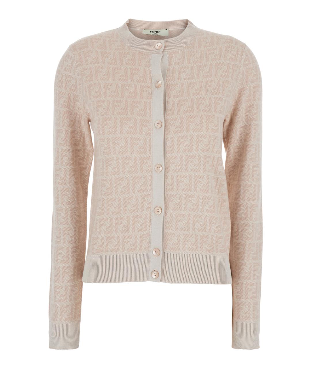FENDI Розовый шерстяной джемпер / свитер, фото 1