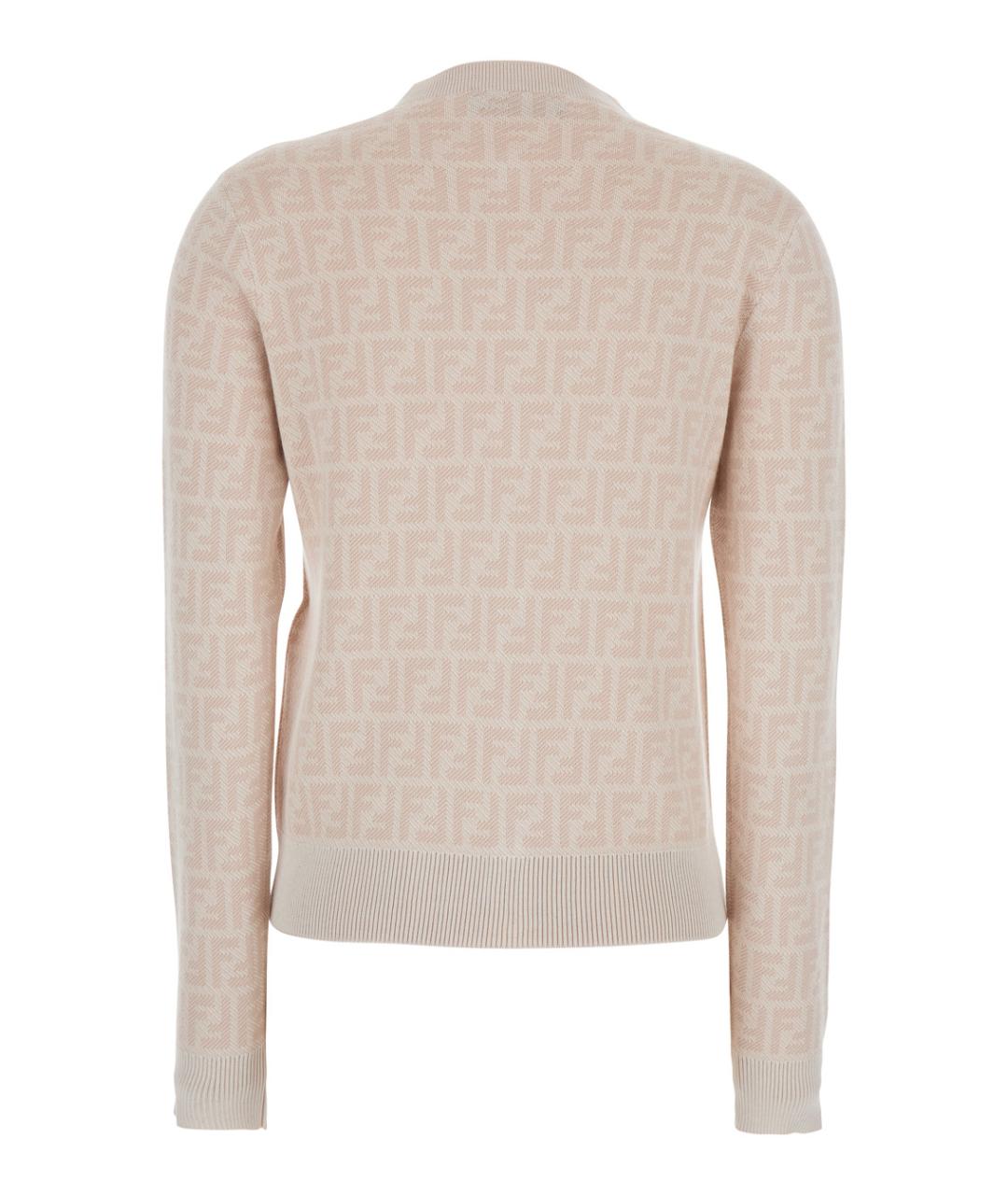 FENDI Розовый шерстяной джемпер / свитер, фото 2