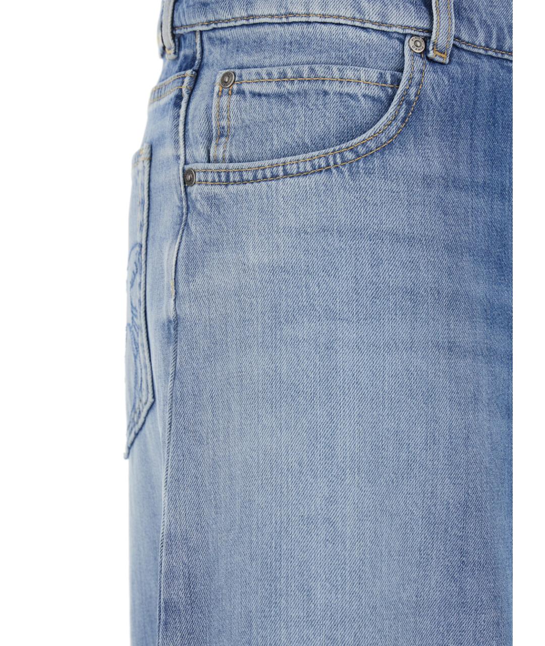 PINKO Синие хлопковые джинсы клеш, фото 3