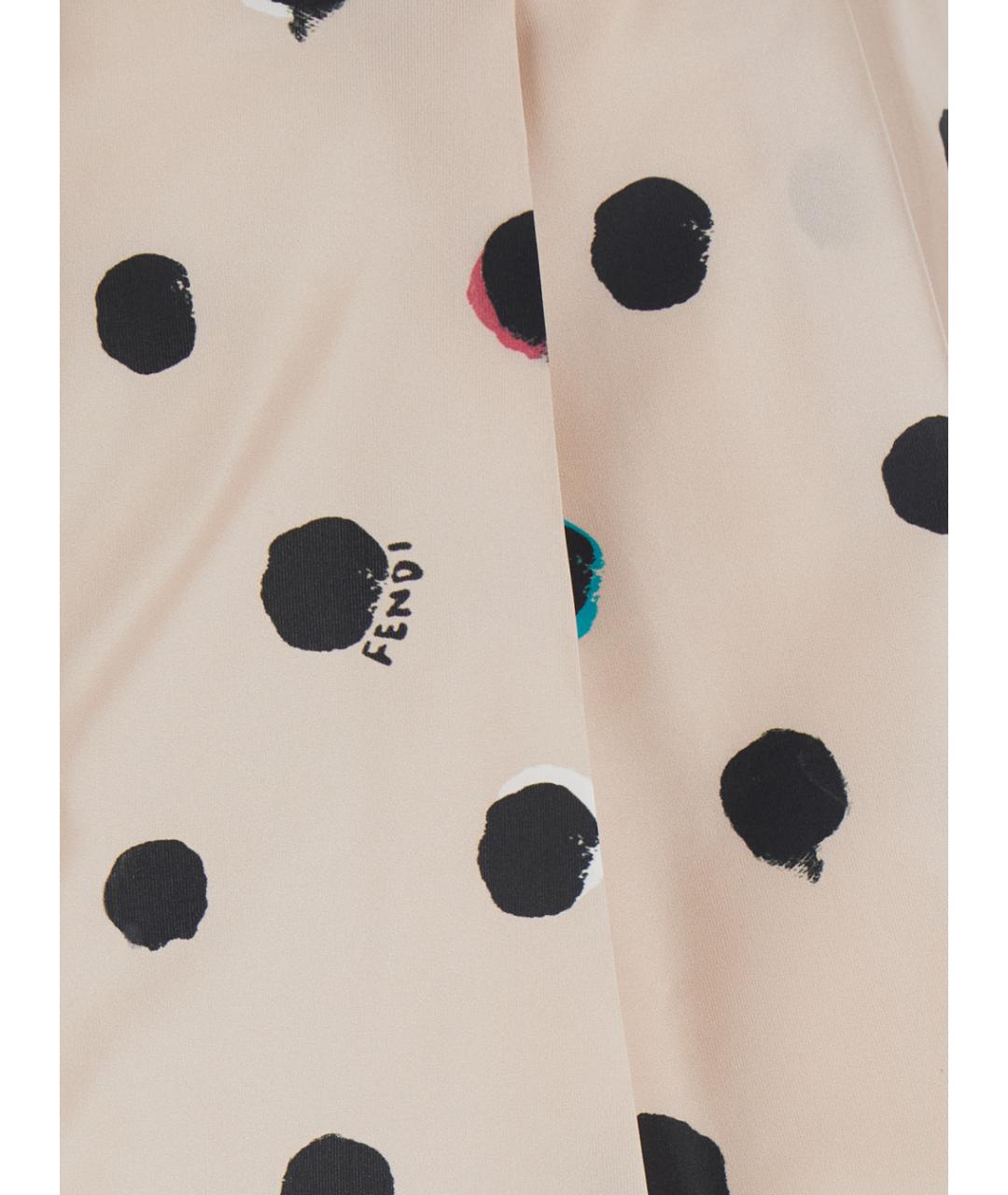 FENDI Розовые шелковые шорты, фото 3