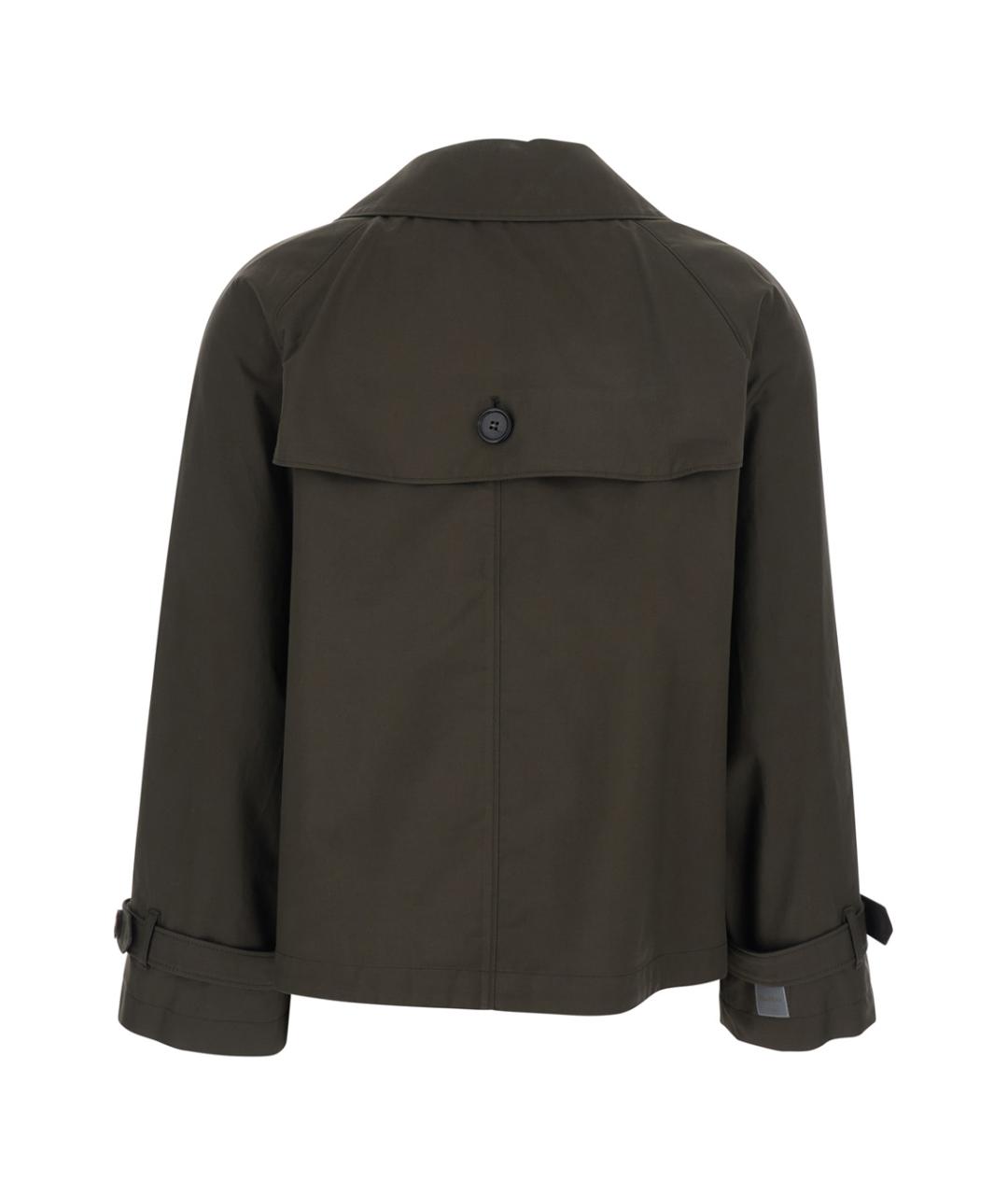 MAX MARA Коричневый хлопковый тренч/плащ, фото 2