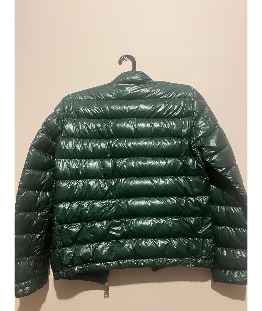 MONCLER Зеленая полиамидовая куртка, фото 2