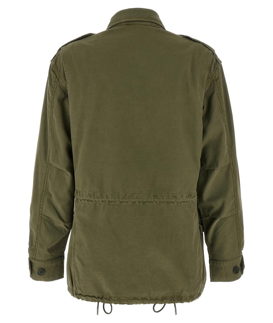 POLO RALPH LAUREN Зеленая хлопковая куртка, фото 2