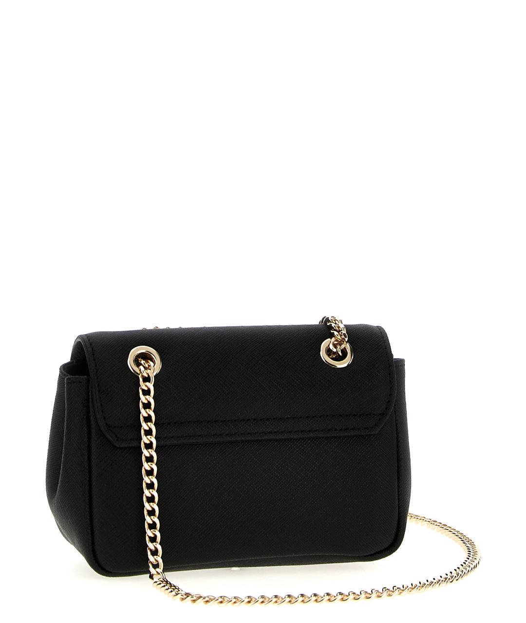 VIVIENNE WESTWOOD Черная кожаная сумка через плечо, фото 2