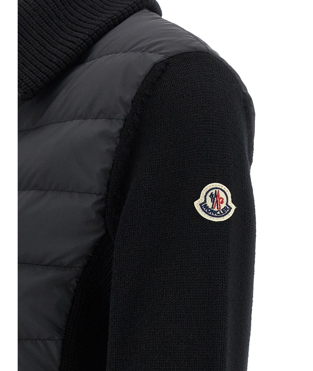 MONCLER Черная шерстяная куртка, фото 4