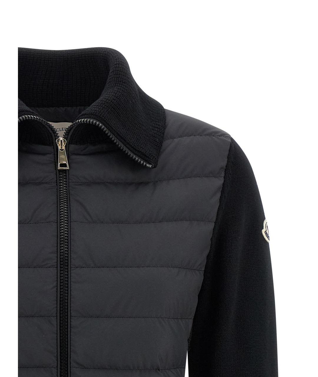 MONCLER Черная шерстяная куртка, фото 3