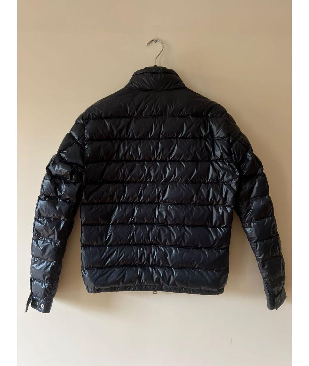 MONCLER Темно-синяя полиамидовая куртка, фото 2