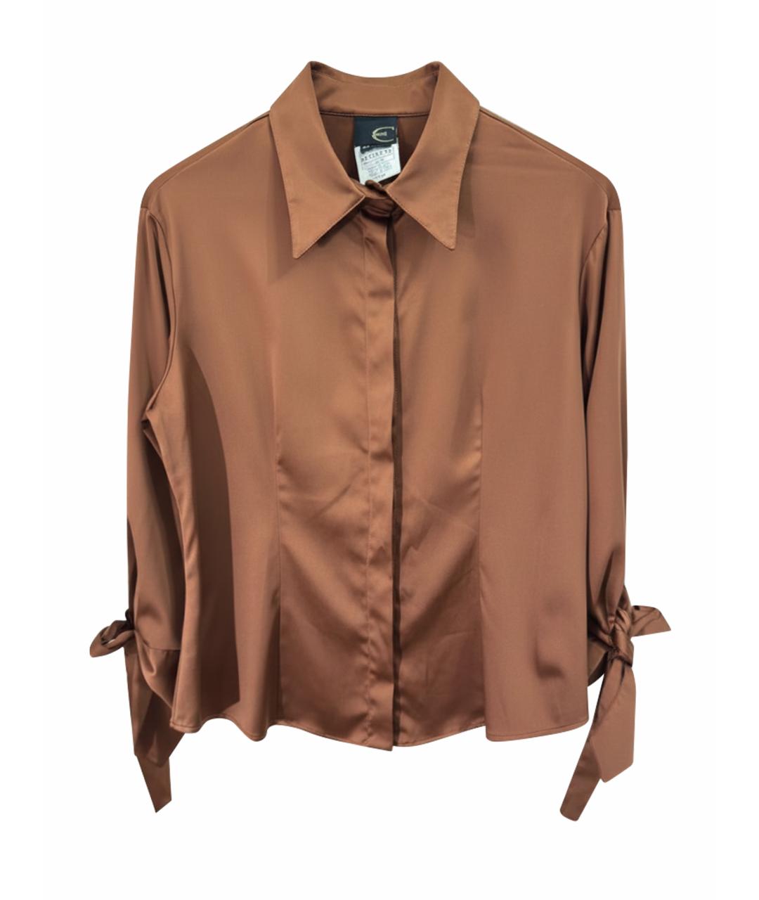 ROBERTO CAVALLI Коричневая полиэстеровая блузы, фото 1