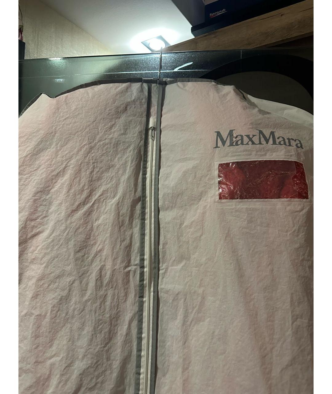 MAX MARA Коралловая шерстяная шуба, фото 8