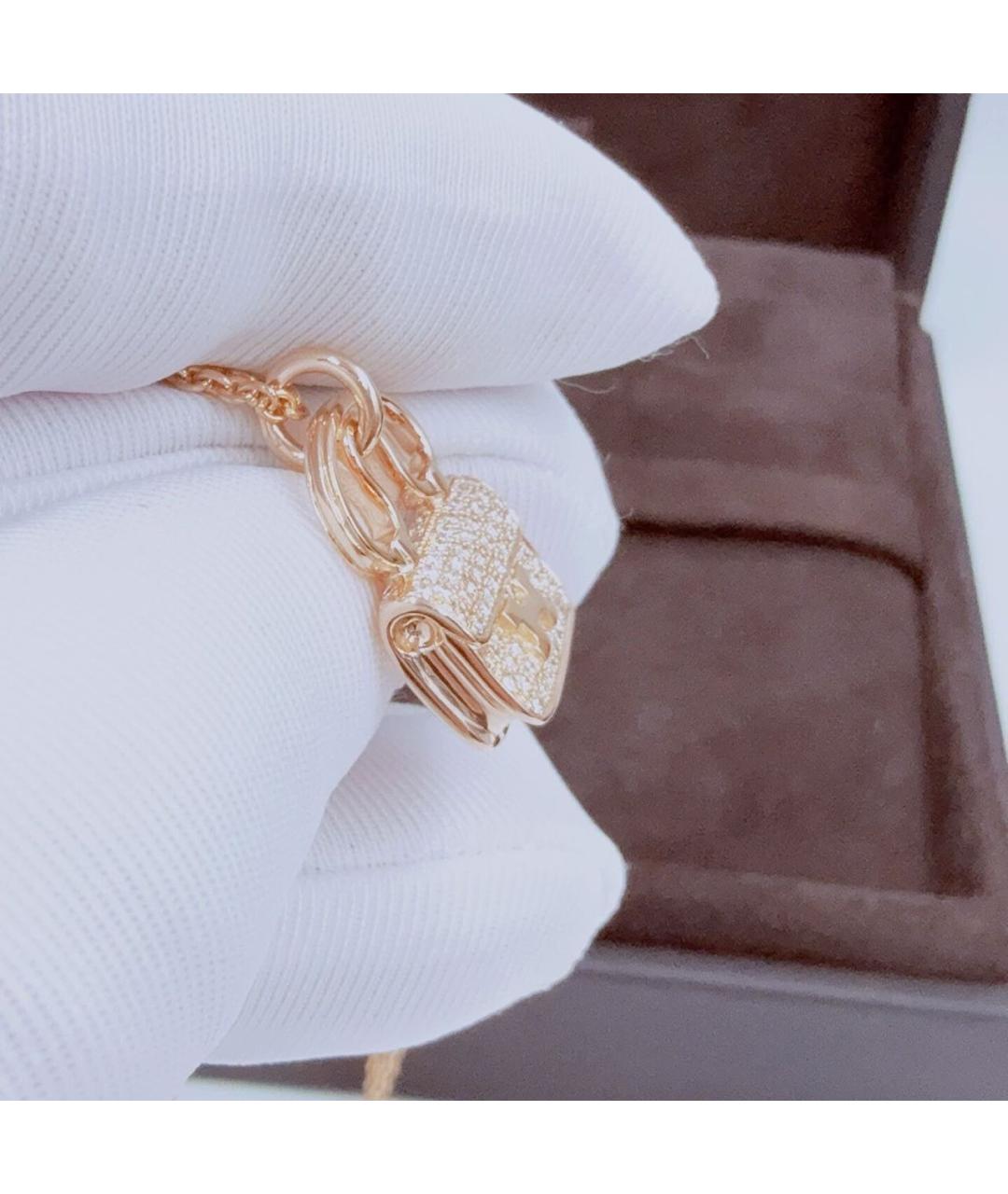 HERMES Розовое колье из розового золота, фото 6