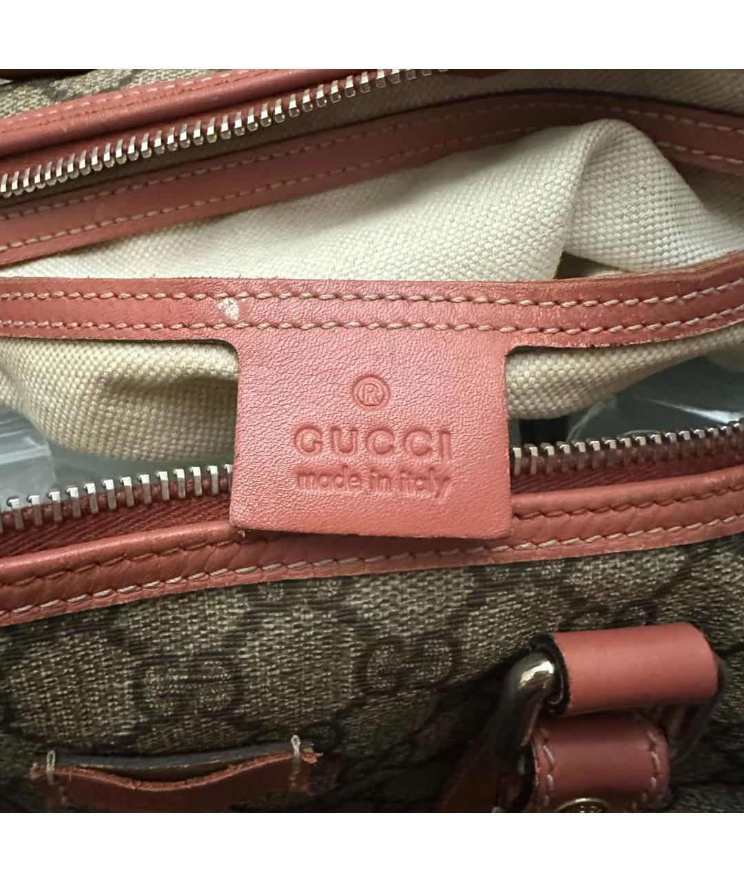 GUCCI Бежевая дорожная/спортивная сумка, фото 7