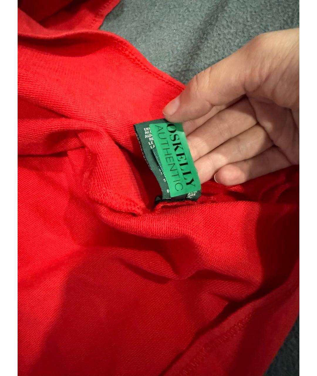 RALPH LAUREN Красное хлопковое коктейльное платье, фото 2