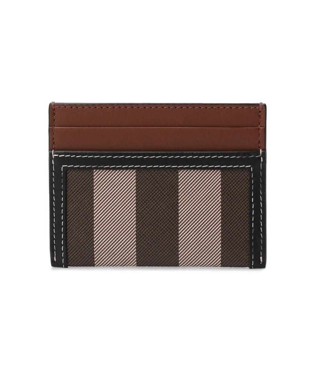 BURBERRY Коричневый кожаный кардхолдер, фото 3