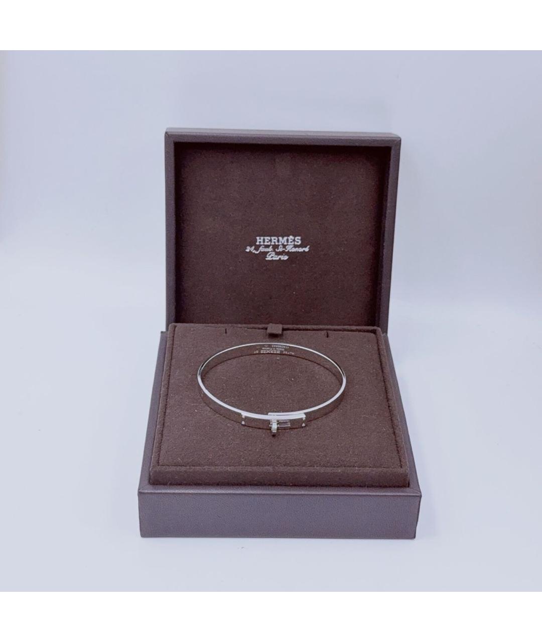HERMES Белый браслет из белого золота, фото 4