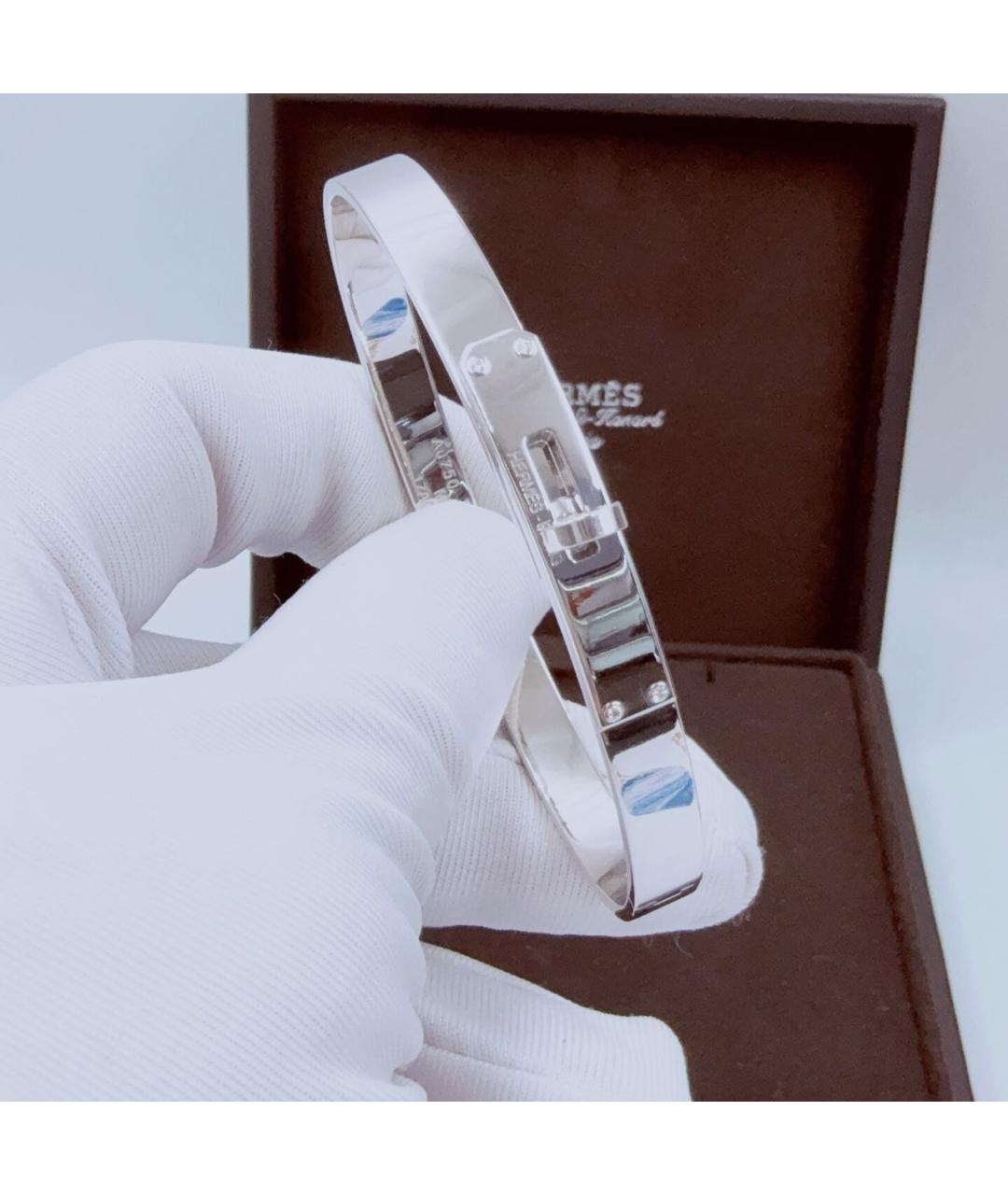 HERMES Белый браслет из белого золота, фото 2