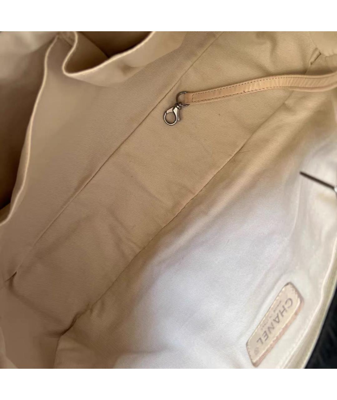 CHANEL Черная кожаная сумка через плечо, фото 8