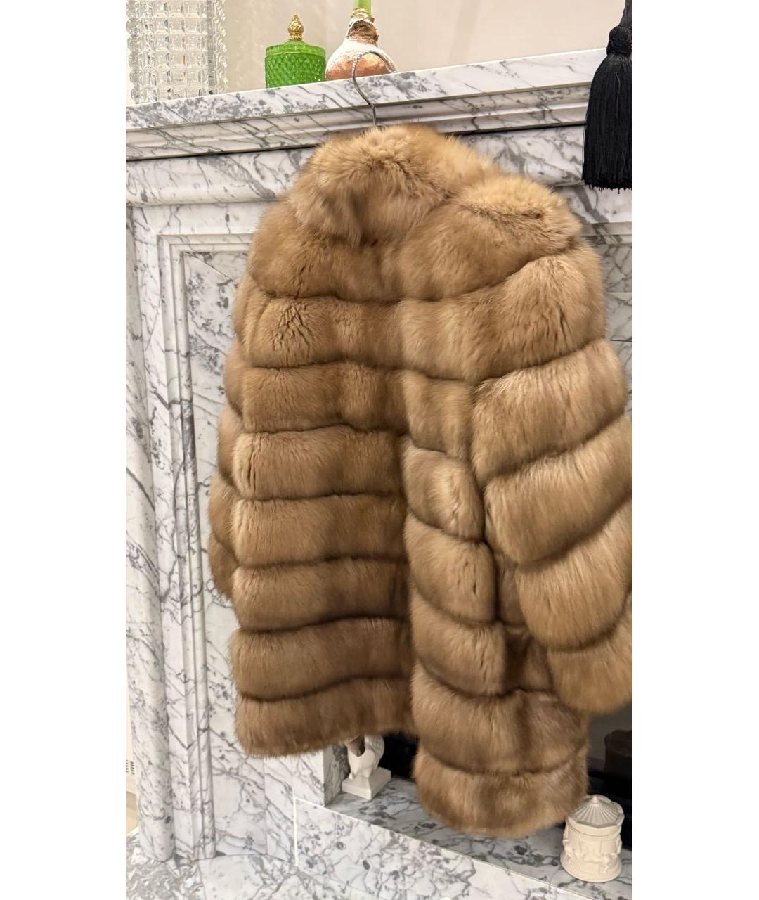 MALA MATI Золотая меховая шуба, фото 2