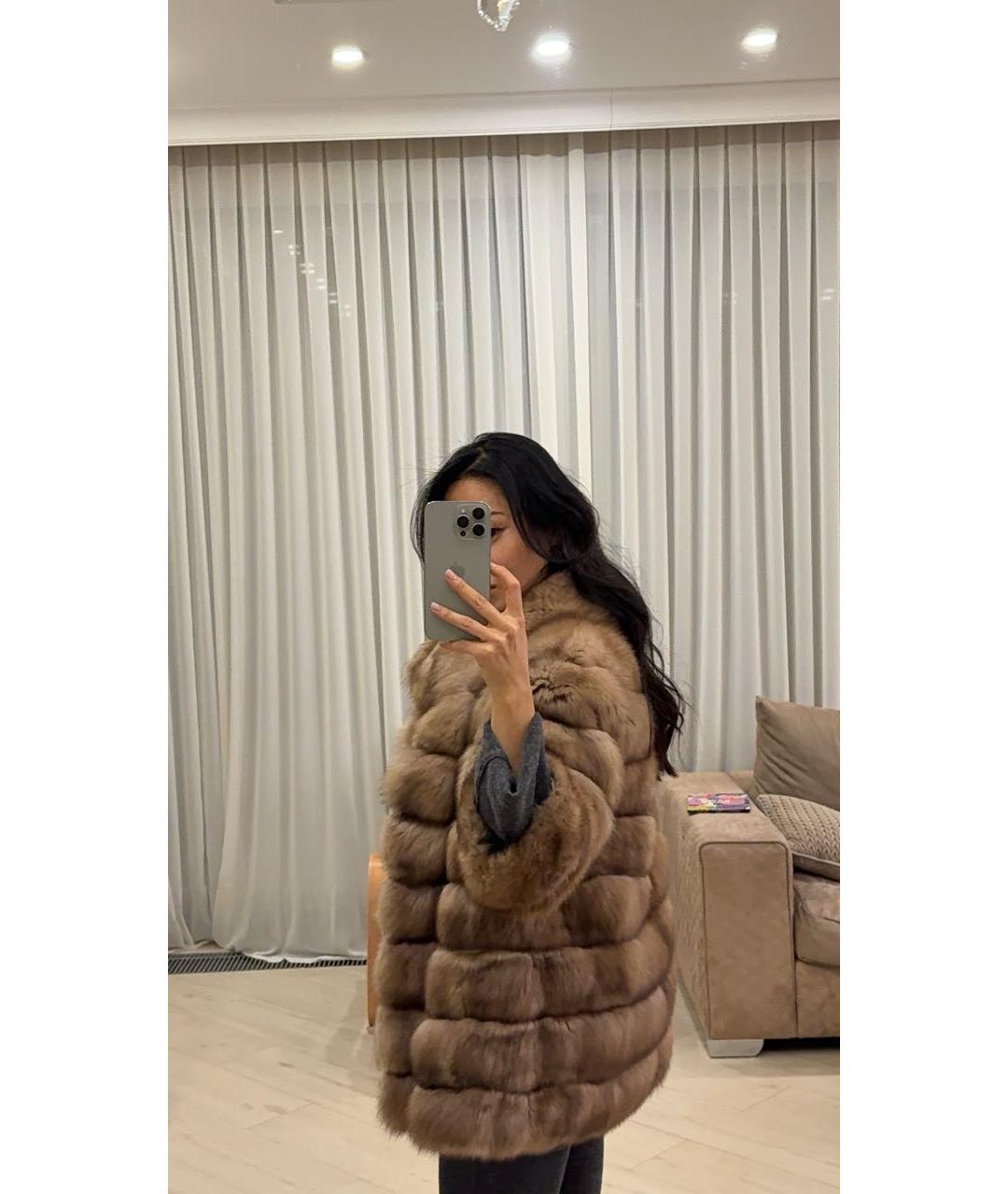 MALA MATI Золотая меховая шуба, фото 8