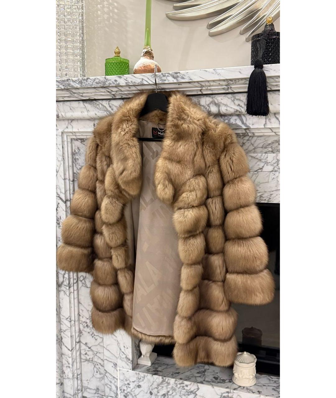 MALA MATI Золотая меховая шуба, фото 9