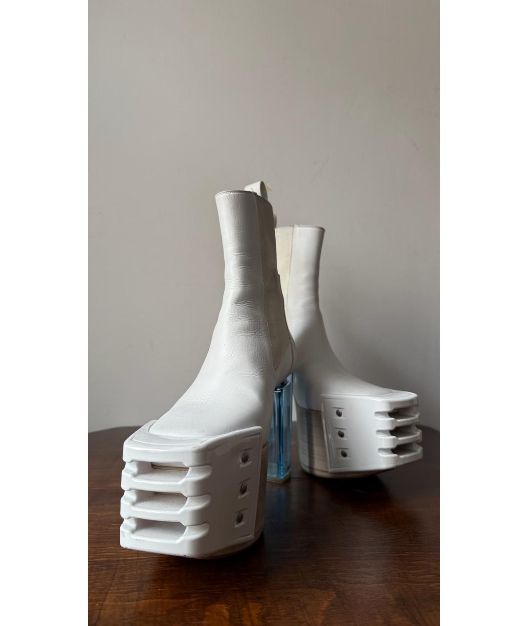 RICK OWENS Белые ботинки, фото 4