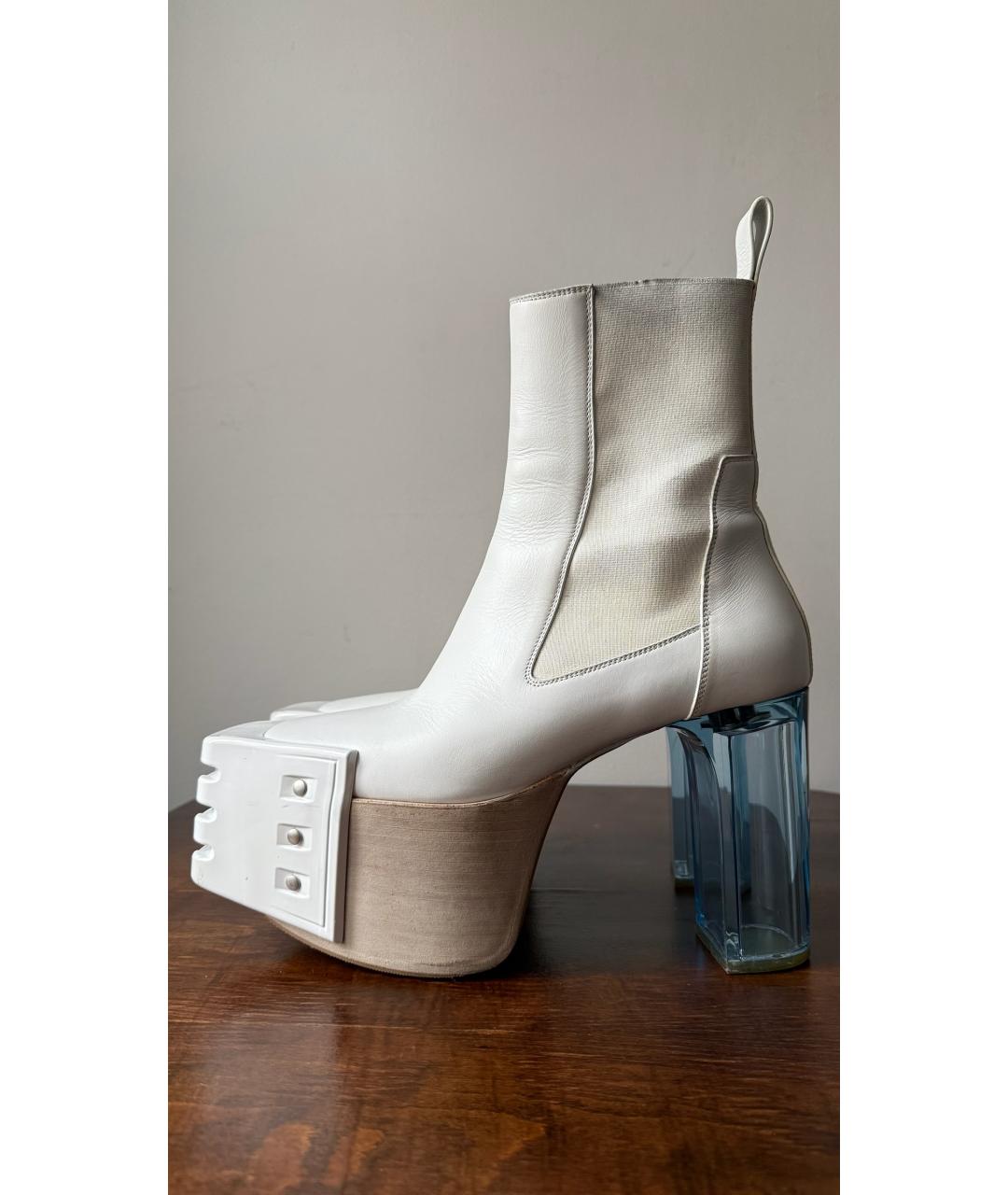 RICK OWENS Белые ботинки, фото 7