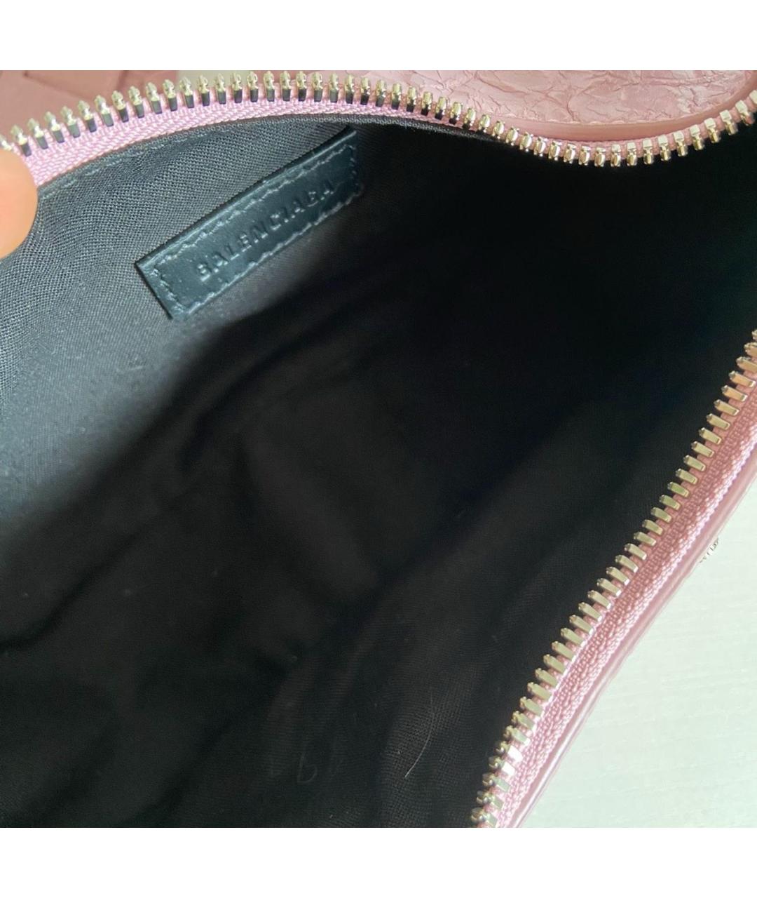 BALENCIAGA Розовая кожаная сумка через плечо, фото 7