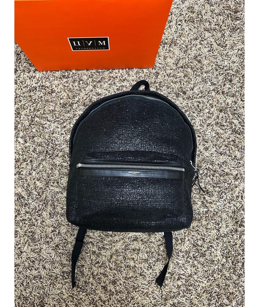 SAINT LAURENT Черный рюкзак, фото 7
