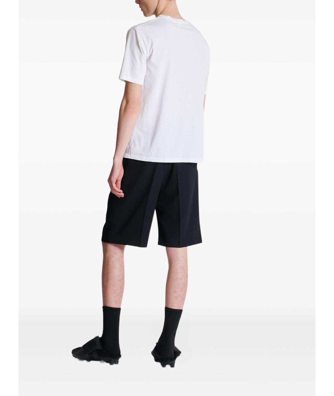 BALMAIN Белая хлопковая футболка, фото 4