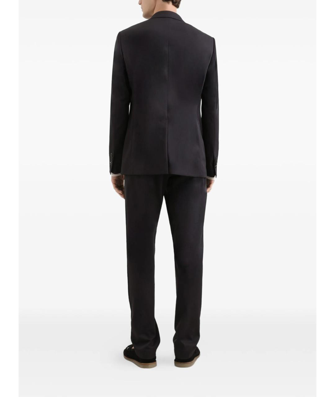 DOLCE&GABBANA Серые шерстяные повседневные брюки, фото 3