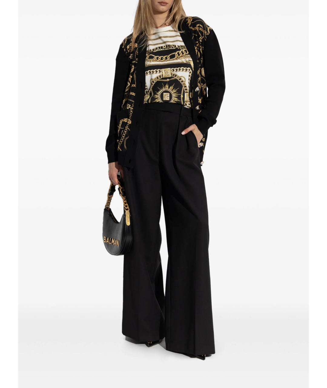 BALMAIN Черный шерстяной кардиган, фото 2