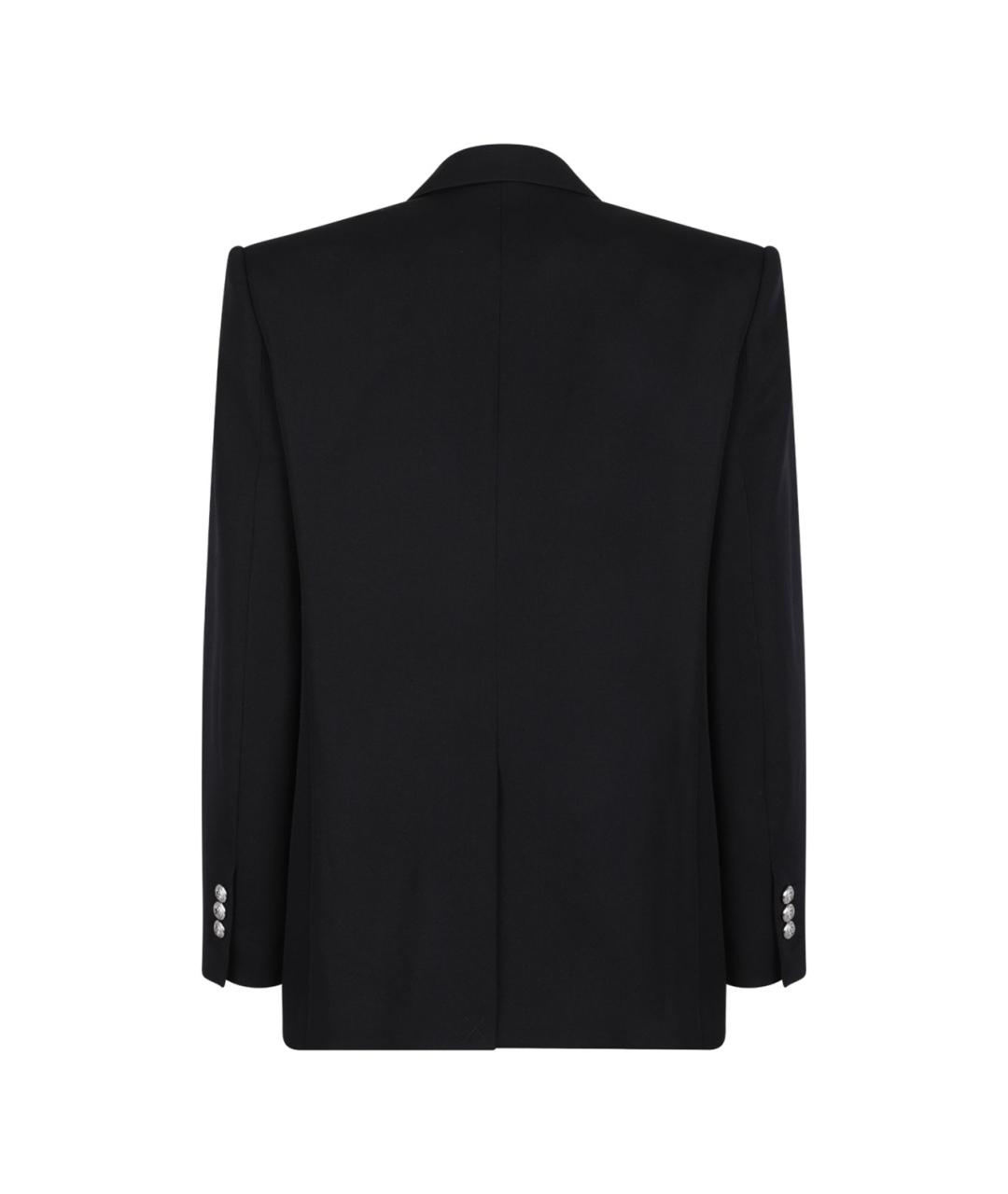 BALMAIN Черный шерстяной пиджак, фото 2