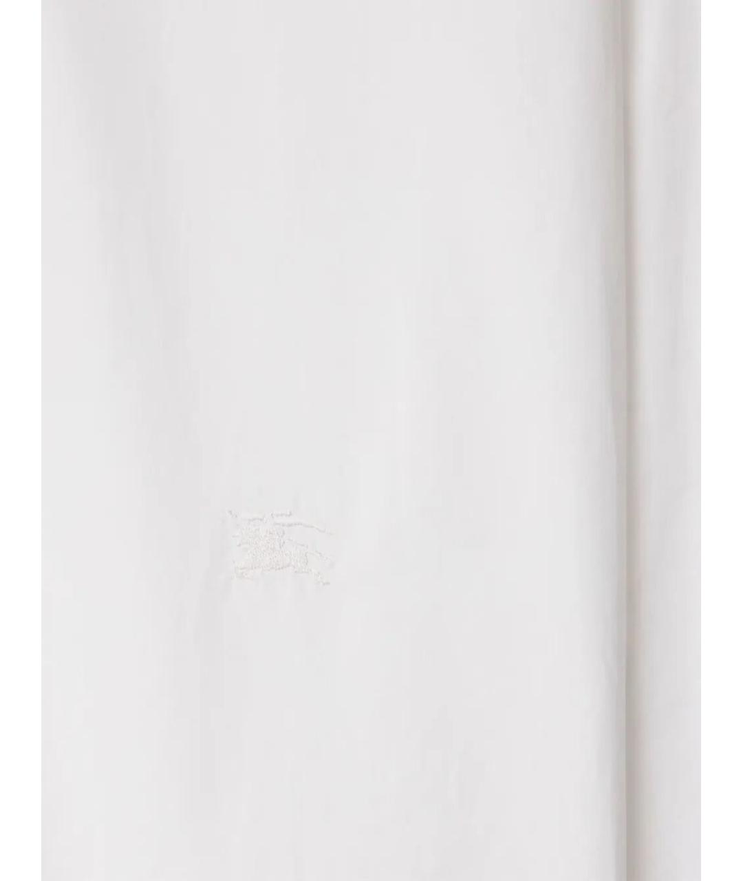 BURBERRY Белая хлопковая рубашка, фото 4