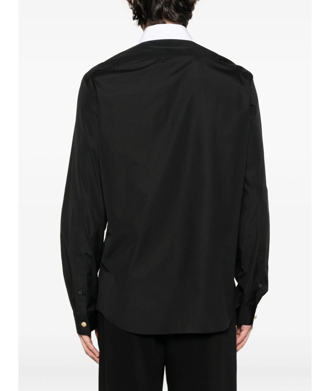 BALMAIN Черная хлопковая кэжуал рубашка, фото 4