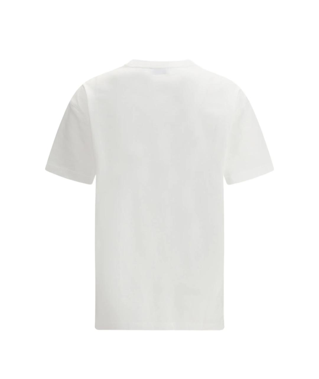 OFF-WHITE Белая хлопковая футболка, фото 2