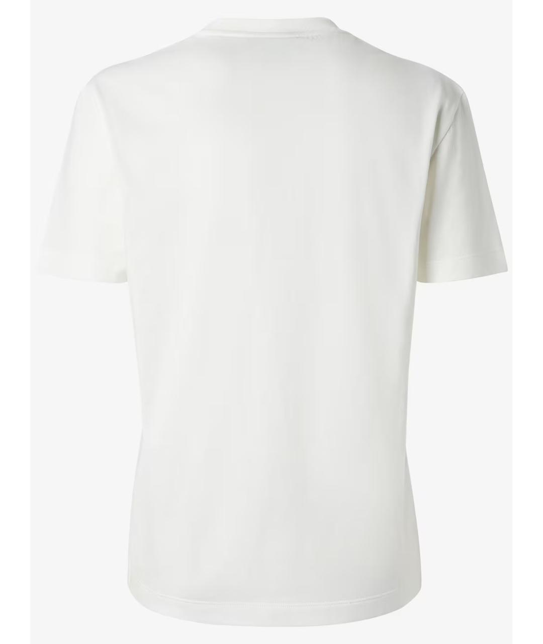 FENDI Белая хлопковая футболка, фото 2