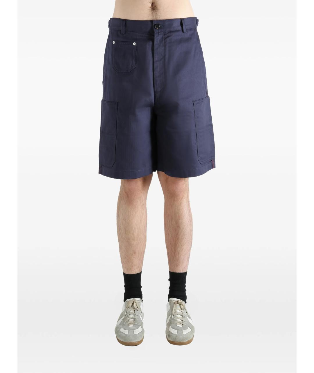 GIVENCHY Синие хлопковые шорты, фото 2