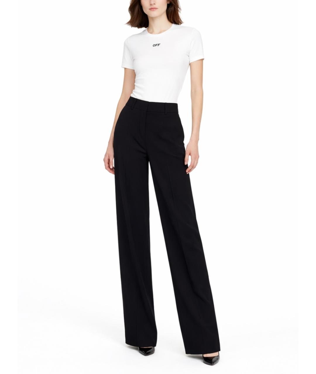 OFF-WHITE Белая хлопковая футболка, фото 2