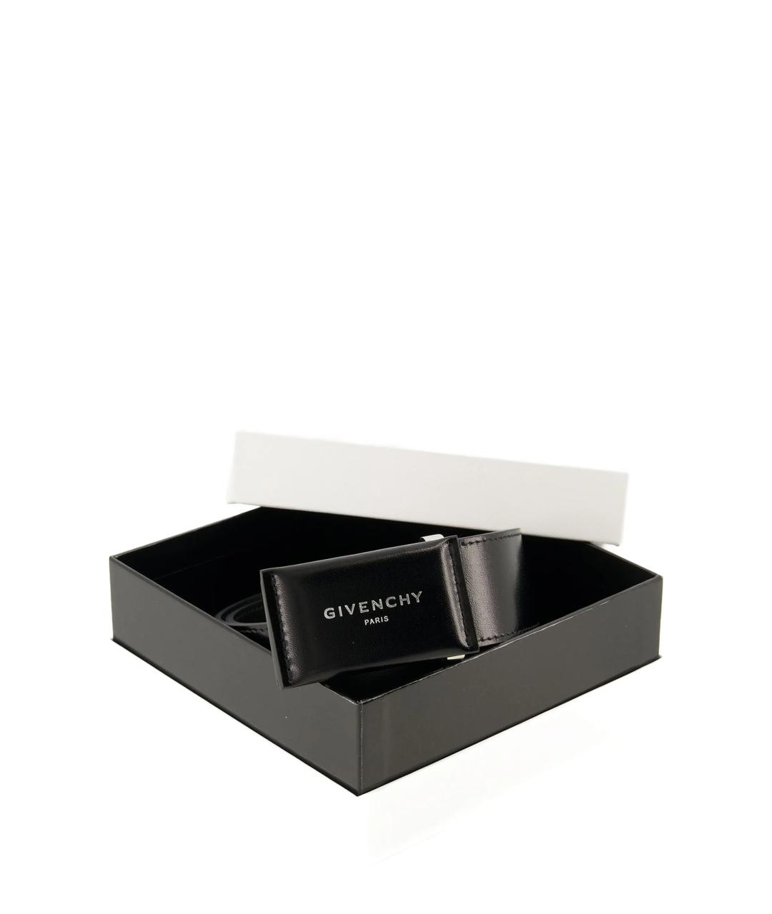 GIVENCHY Черный кожаный ремень, фото 4