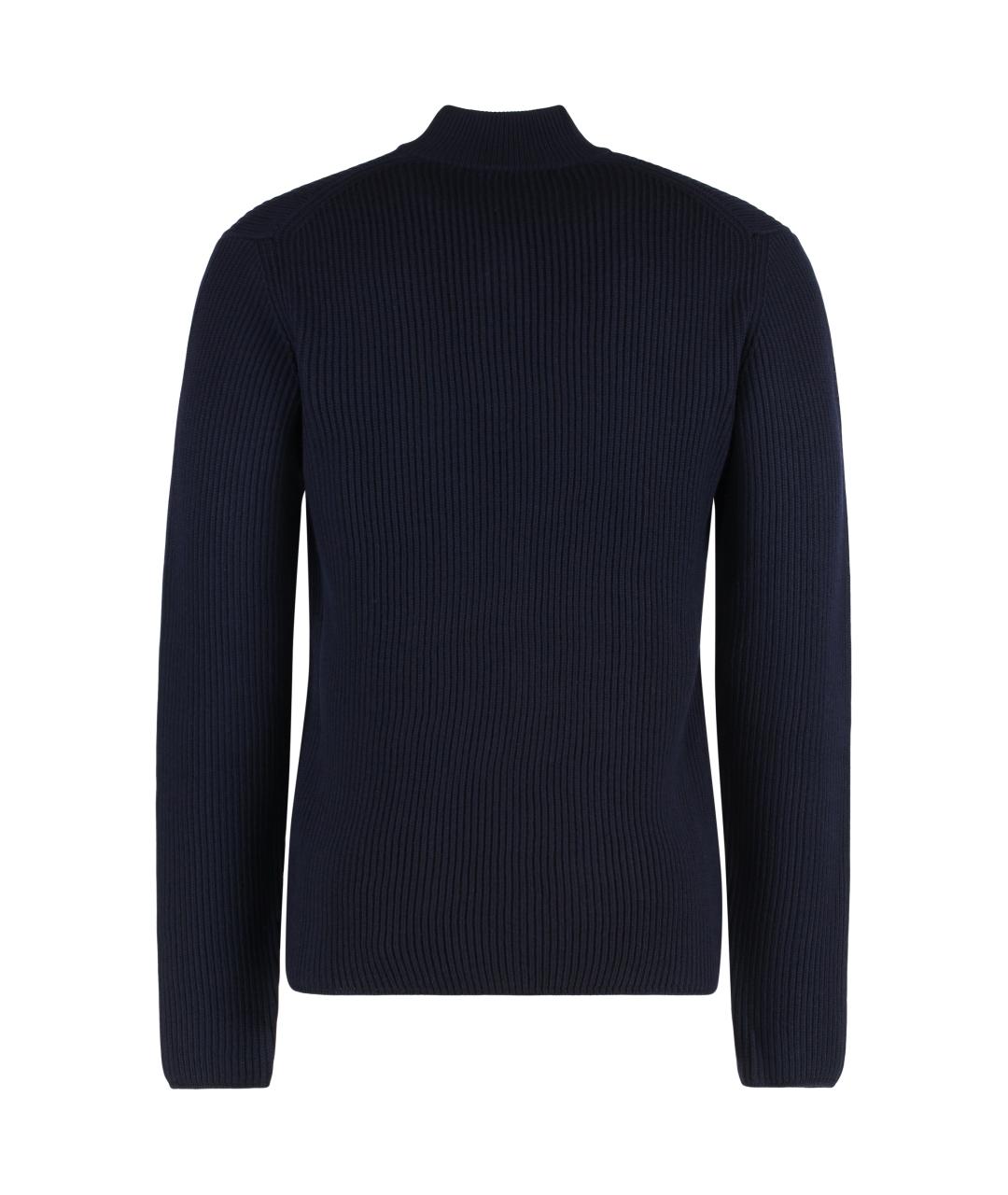 DOLCE&GABBANA Синий шерстяной джемпер / свитер, фото 2