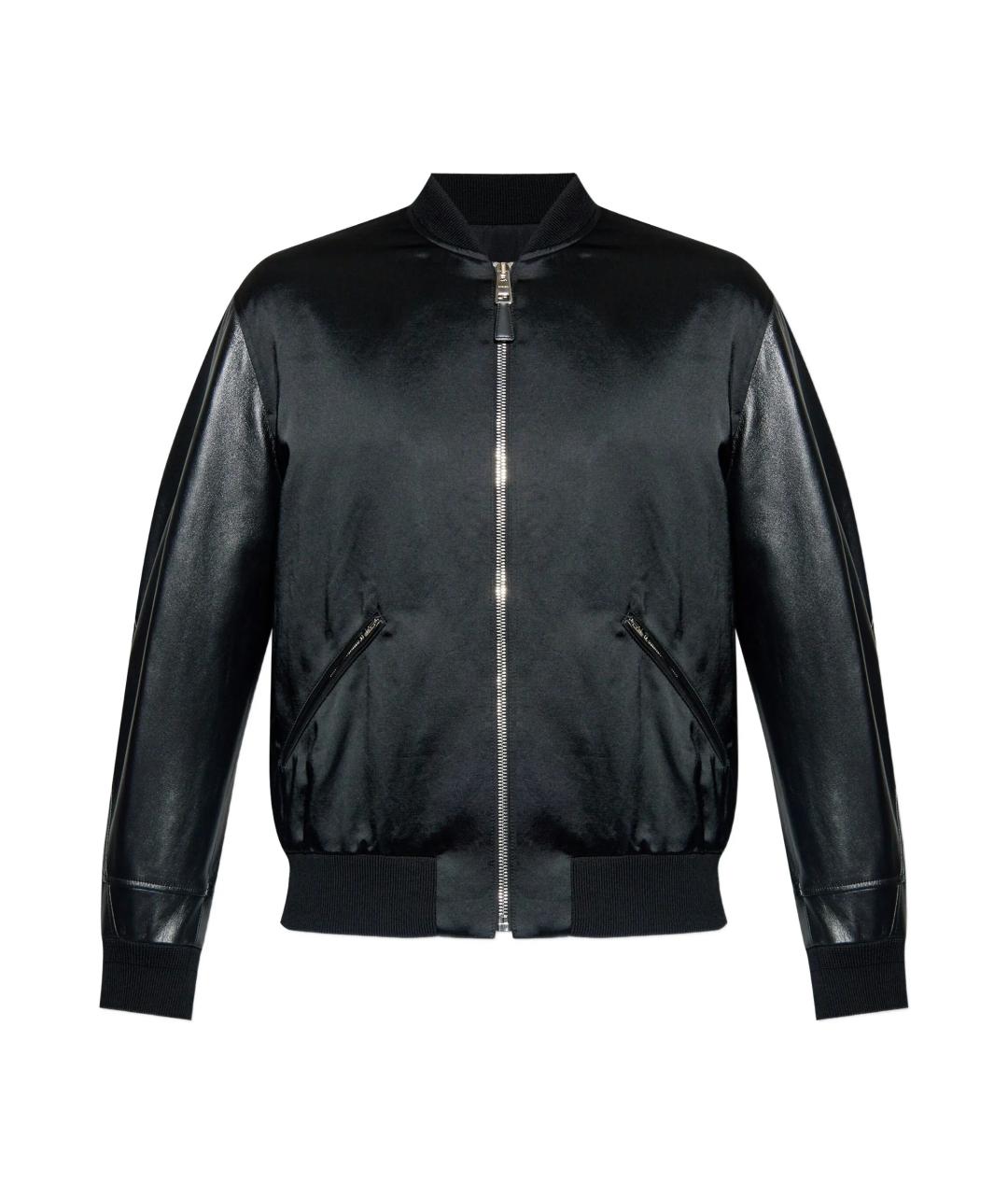 GIVENCHY Черная кожаная куртка, фото 1