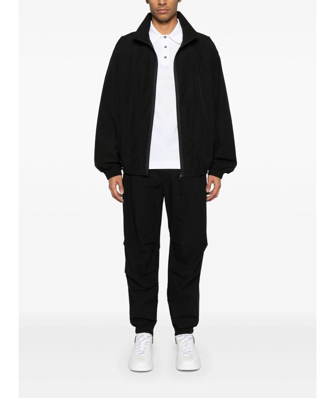 DOLCE&GABBANA Черные хлопковые повседневные брюки, фото 2