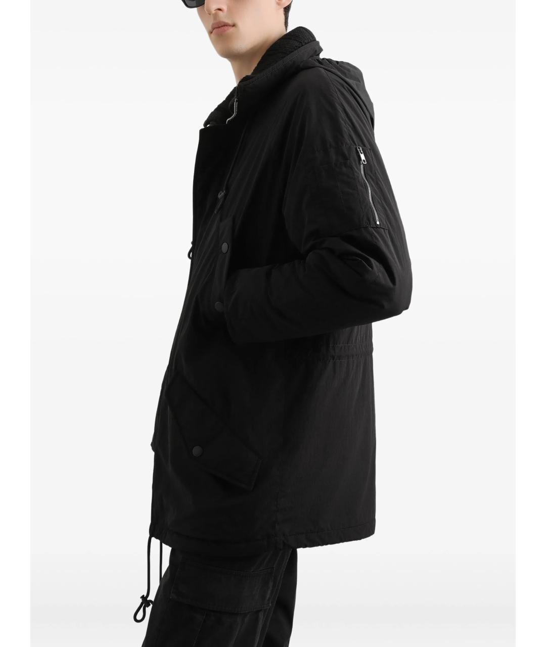 DOLCE&GABBANA Черная полиамидовая парка, фото 4